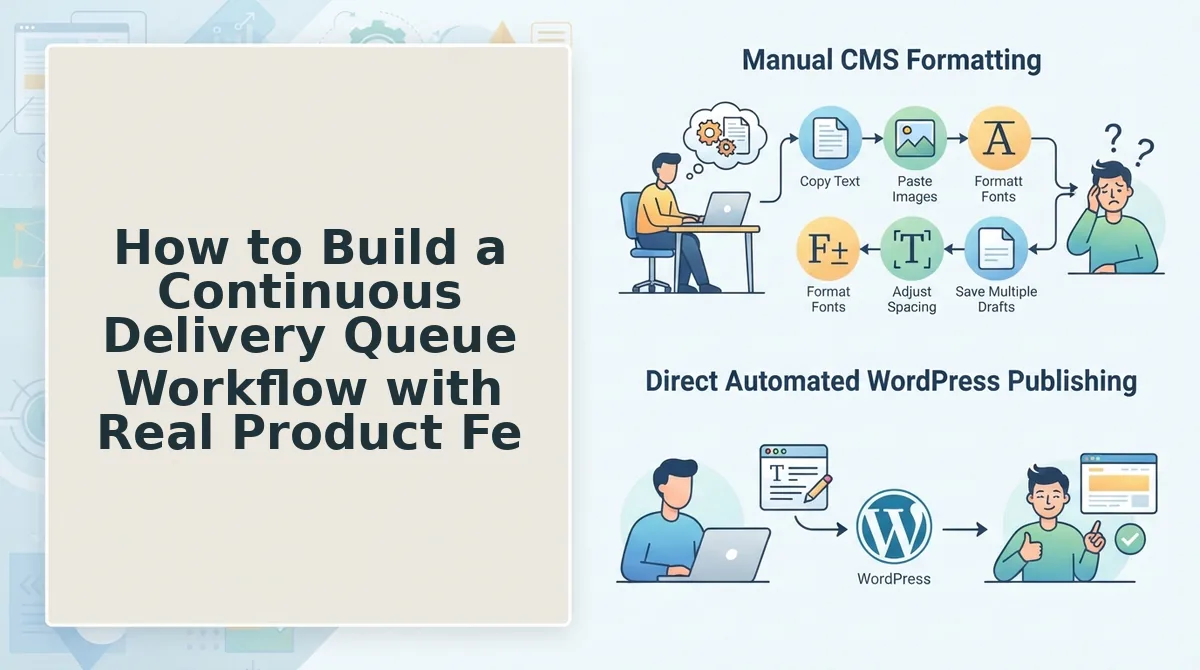How to Build a Continuous Delivery Queue Workflow with Real Product Features