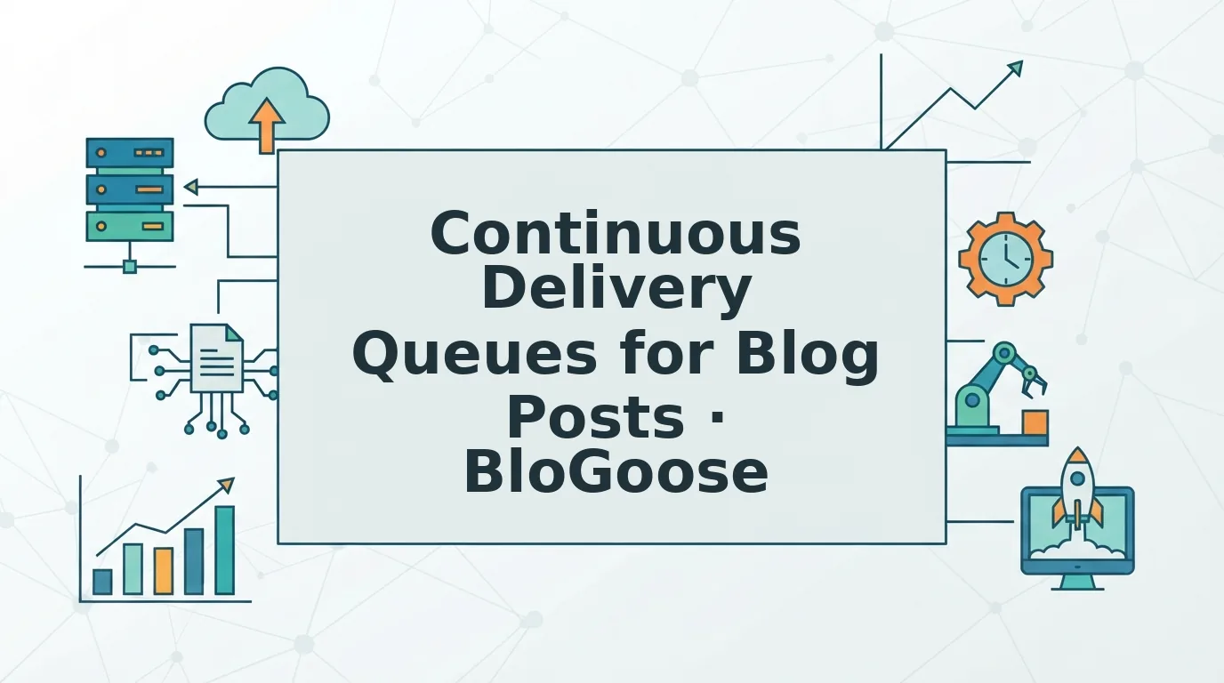 Continuous delivery queues for blog posts workflow for teams