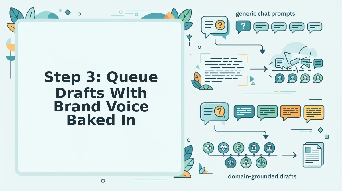 Step 3: Queue Drafts With Brand Voice Baked In