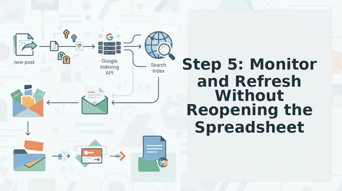 Step 5: Monitor and Refresh Without Reopening the Spreadsheet