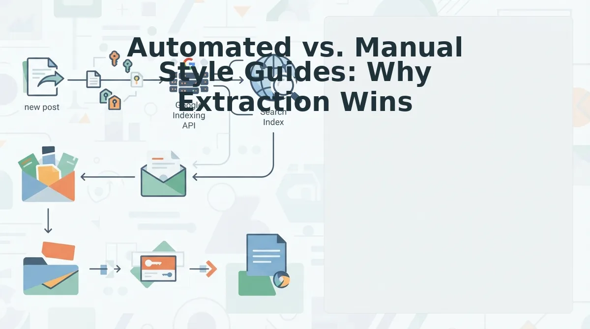 Automated vs. Manual Style Guides: Why Extraction Wins
