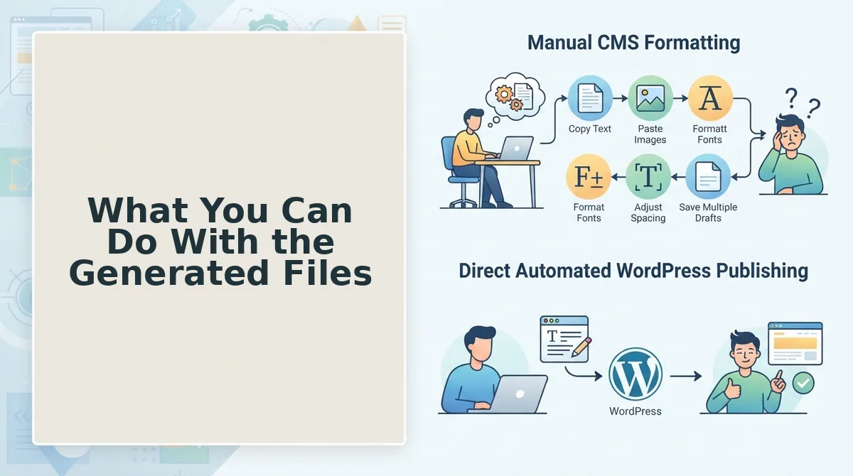 What You Can Do With the Generated Files
