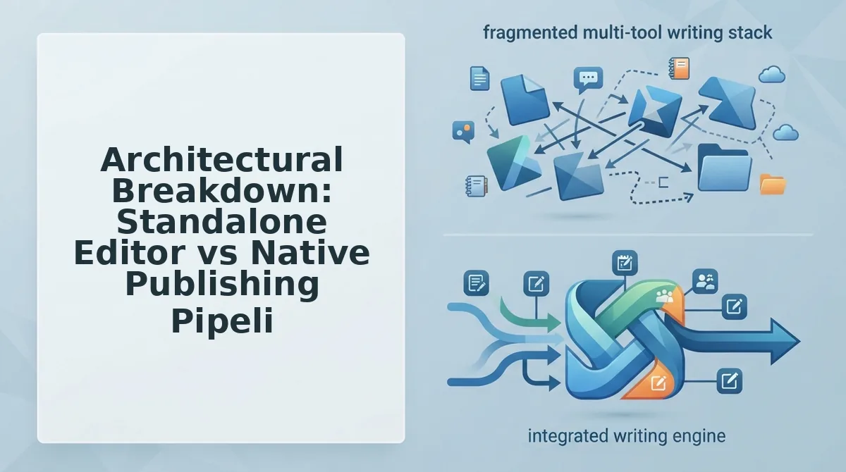 Architectural Breakdown: Standalone Editor vs Native Publishing Pipeline