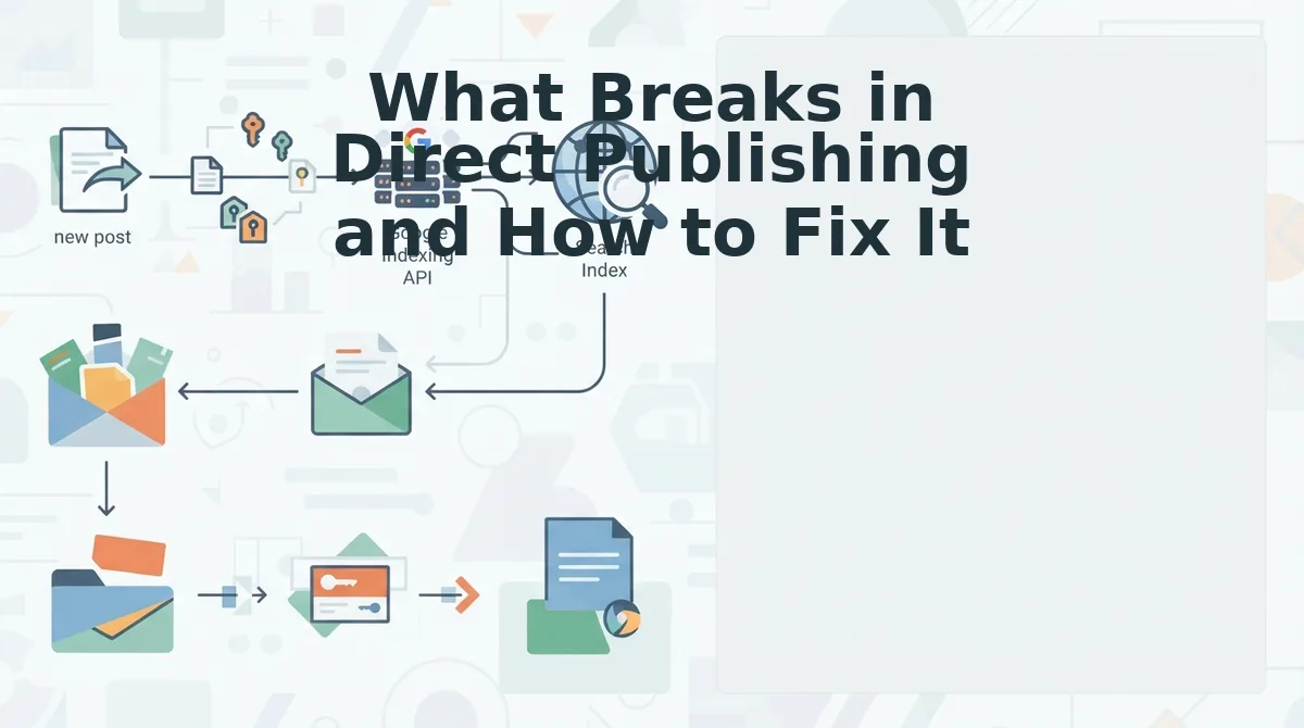 What Breaks in Direct Publishing and How to Fix It