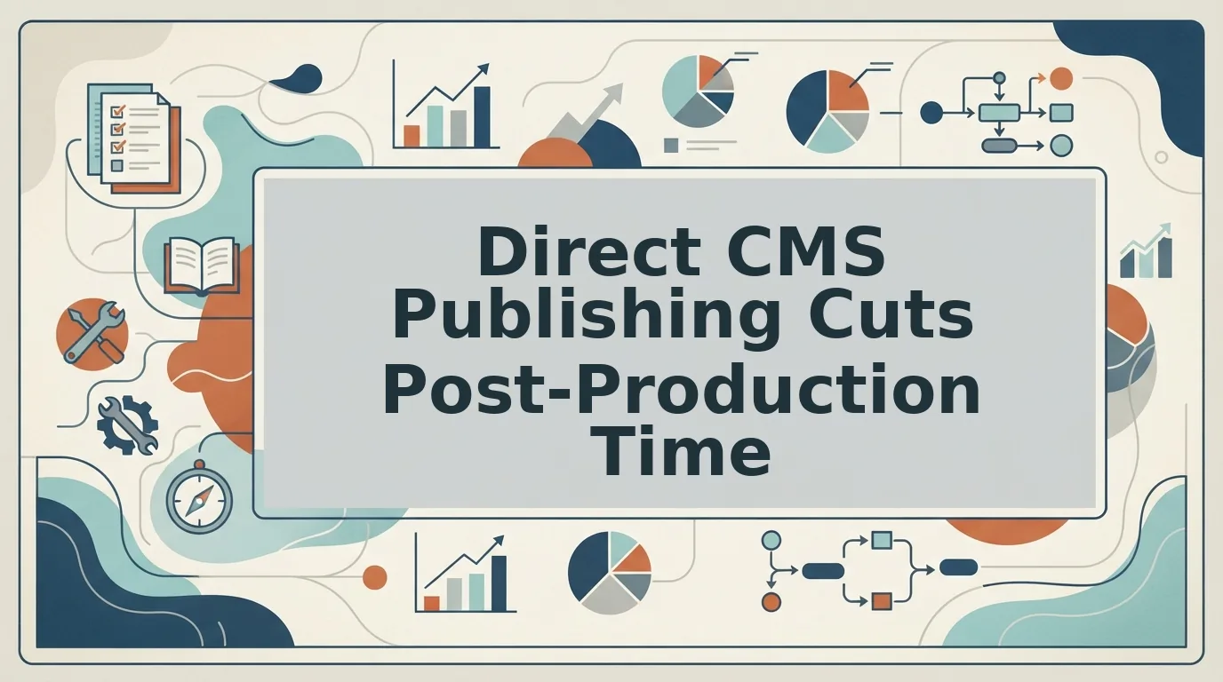 How direct CMS publishing cuts post production time