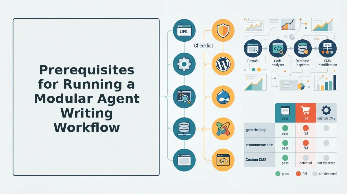 Prerequisites for Running a Modular Agent Writing Workflow