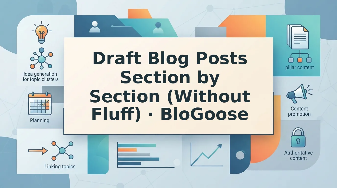How to draft blog posts section by section with AI agents