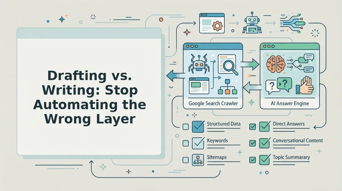 Drafting vs. Writing: Stop Automating the Wrong Layer