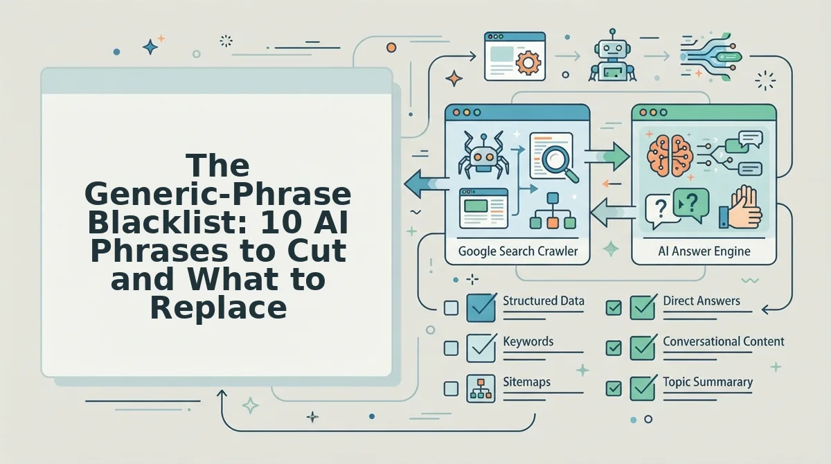 The Generic-Phrase Blacklist: 10 AI Phrases to Cut and What to Replace Them With