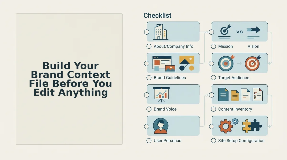 Build Your Brand Context File Before You Edit Anything