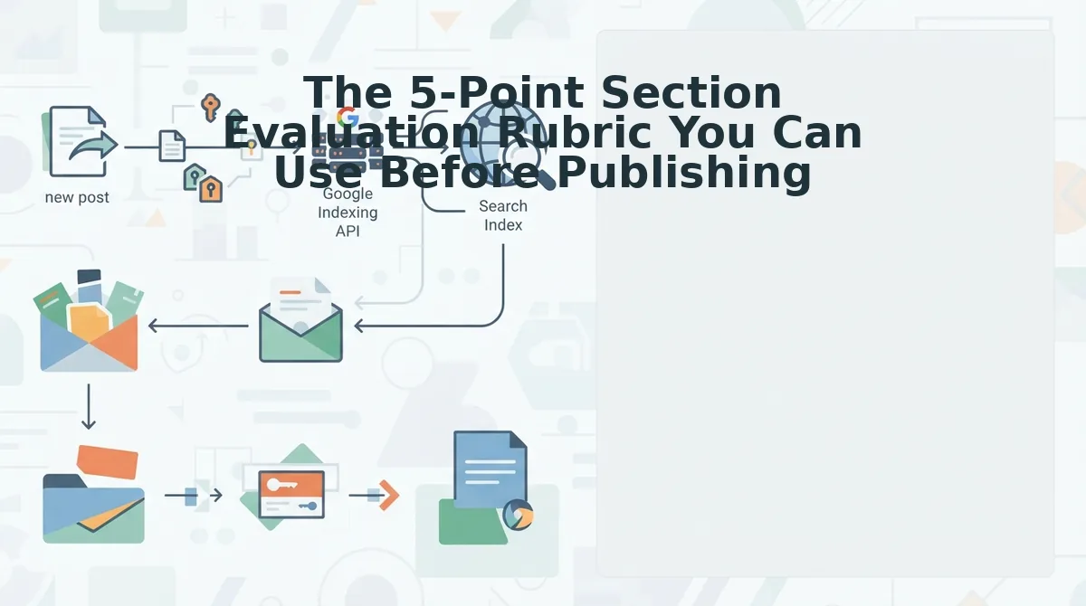 The 5-Point Section Evaluation Rubric You Can Use Before Publishing
