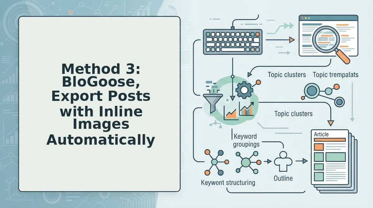 Method 3: BloGoose, Export Posts with Inline Images Automatically