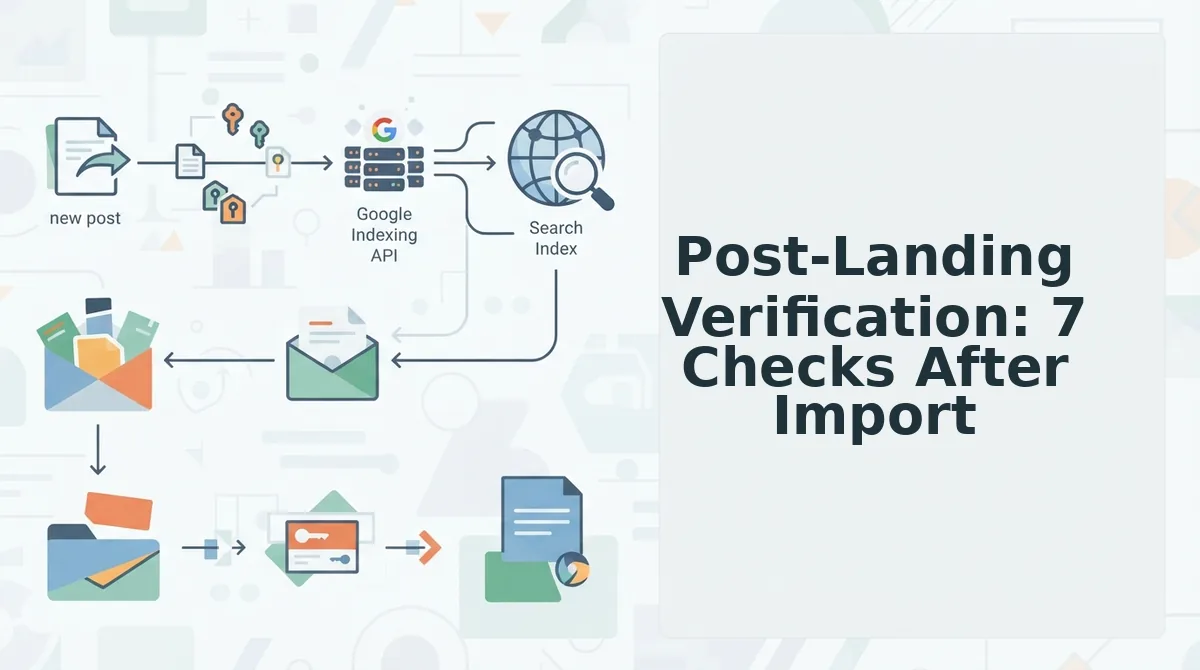 Post-Landing Verification: 7 Checks After Import