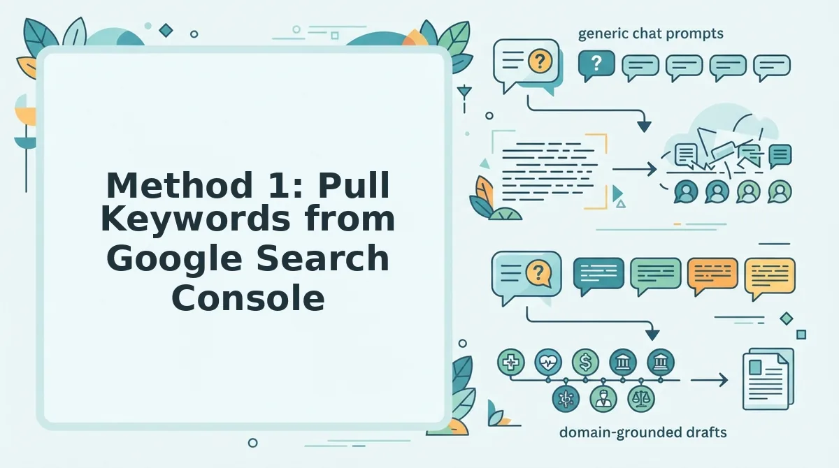 Method 1: Pull Keywords from Google Search Console