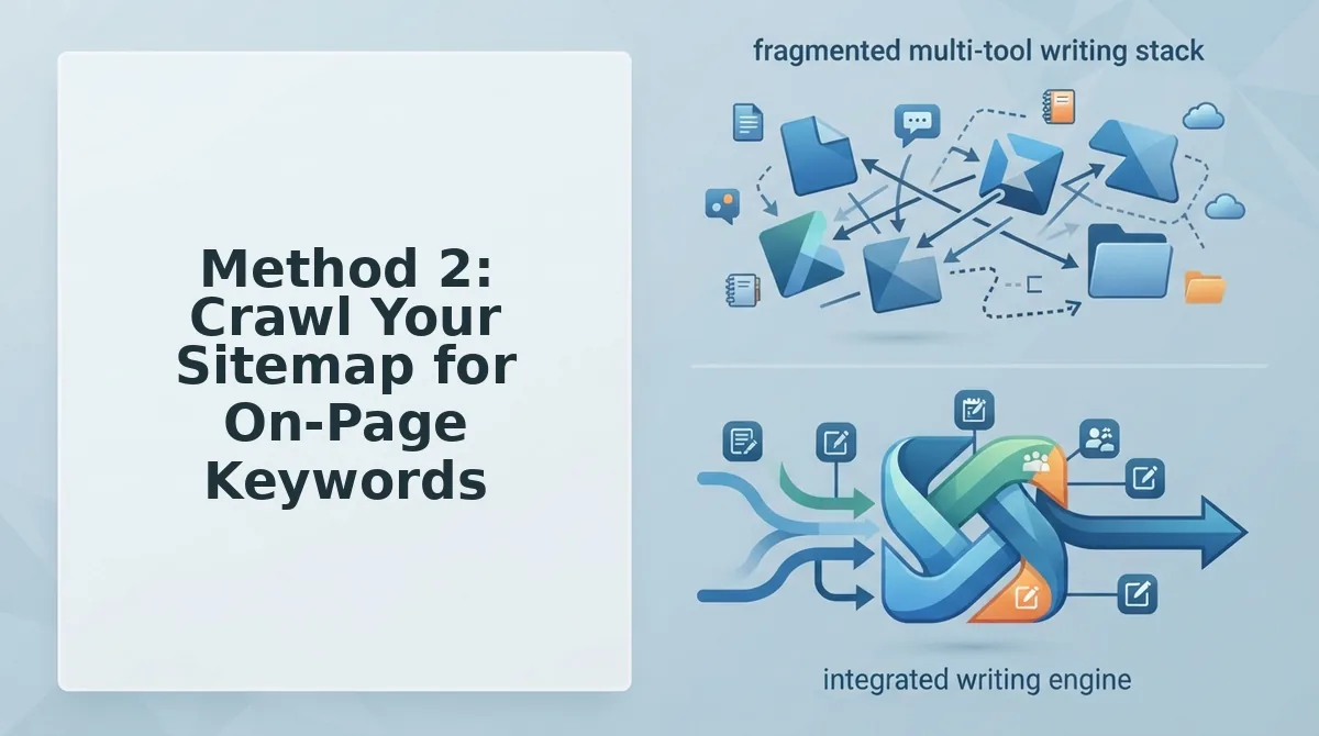 Method 2: Crawl Your Sitemap for On-Page Keywords