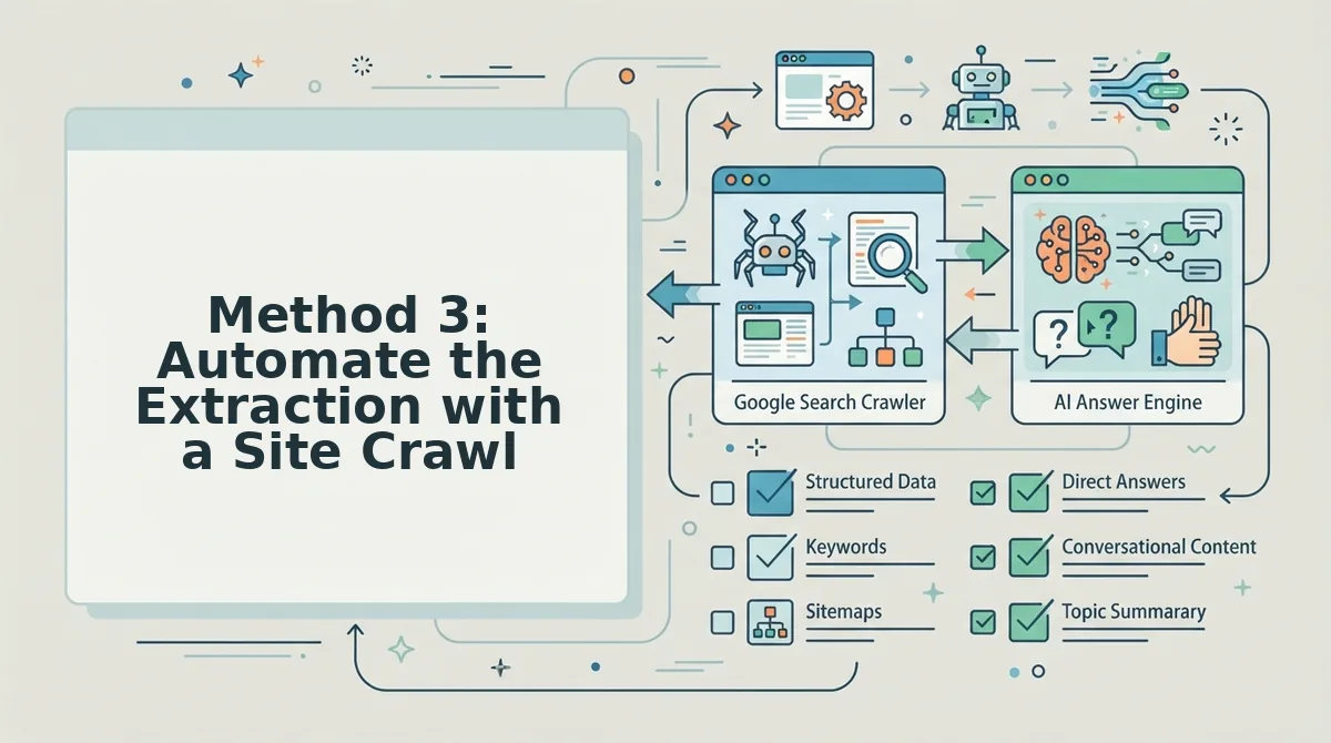 Method 3: Automate the Extraction with a Site Crawl