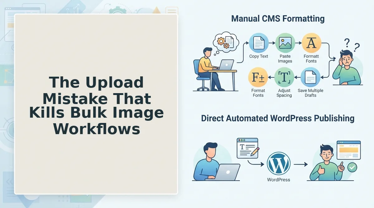 The Upload Mistake That Kills Bulk Image Workflows