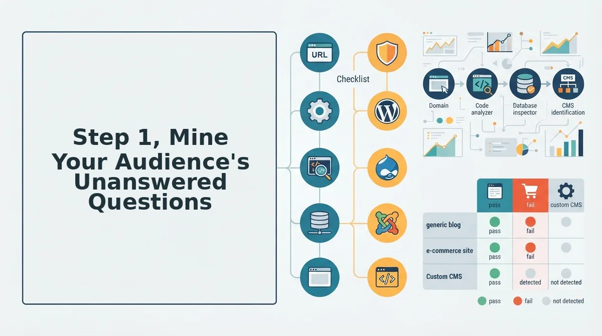 Step 1, Mine Your Audience's Unanswered Questions