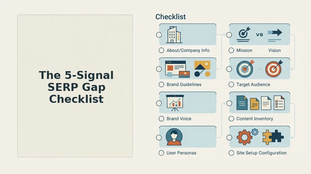 The 5-Signal SERP Gap Checklist