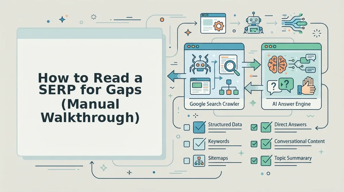 How to Read a SERP for Gaps (Manual Walkthrough)