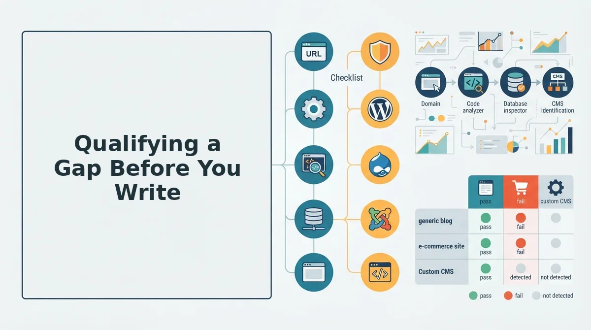 Qualifying a Gap Before You Write