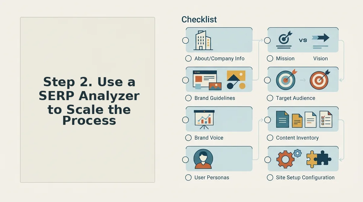 Step 2. Use a SERP Analyzer to Scale the Process