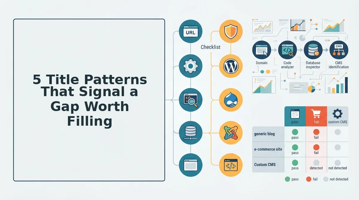 5 Title Patterns That Signal a Gap Worth Filling