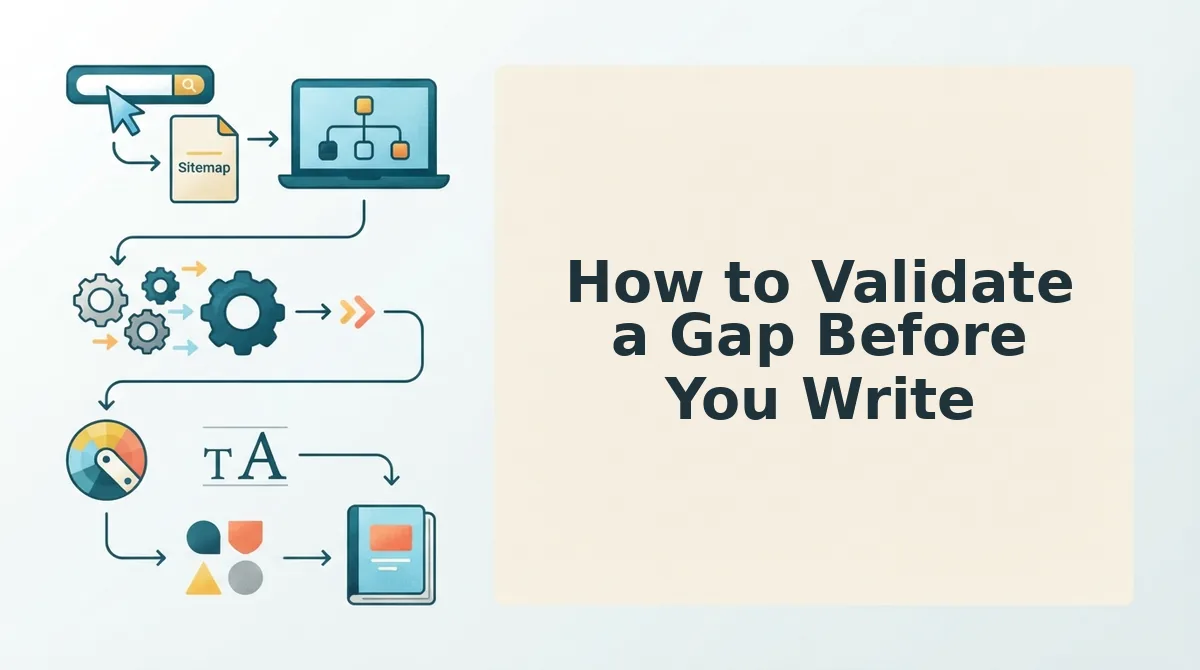 How to Validate a Gap Before You Write