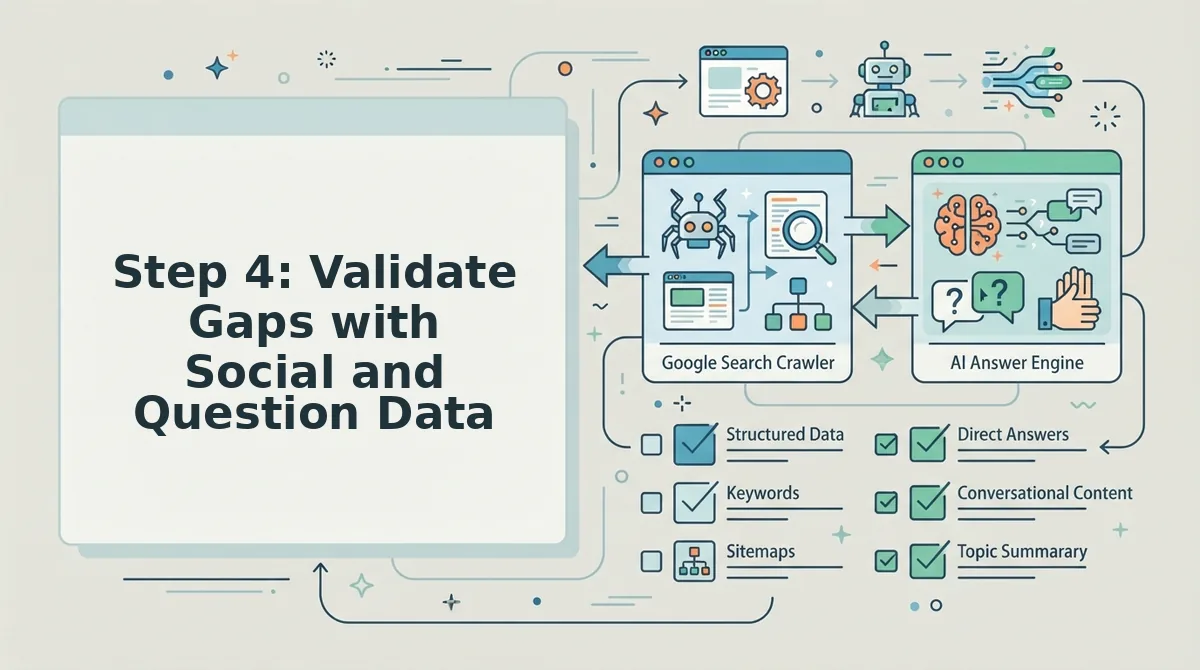 Step 4: Validate Gaps with Social and Question Data