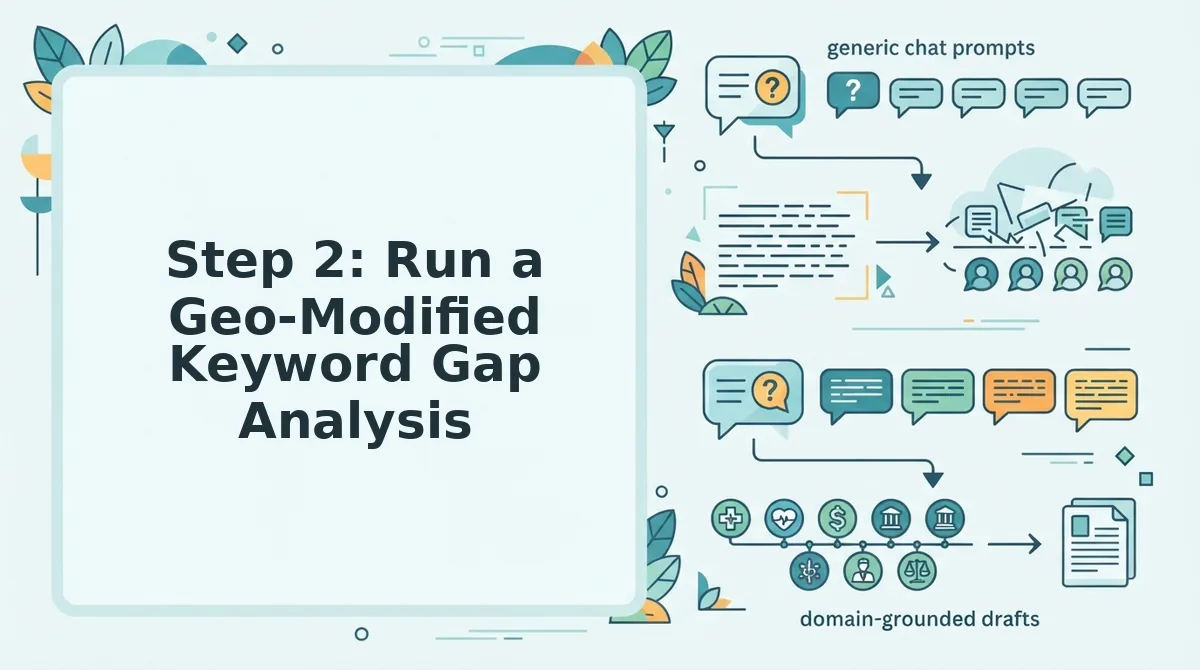 Step 2: Run a Geo-Modified Keyword Gap Analysis