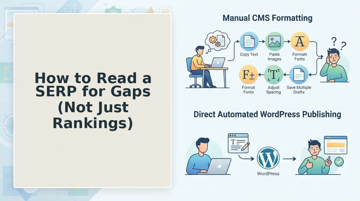 How to Read a SERP for Gaps (Not Just Rankings)