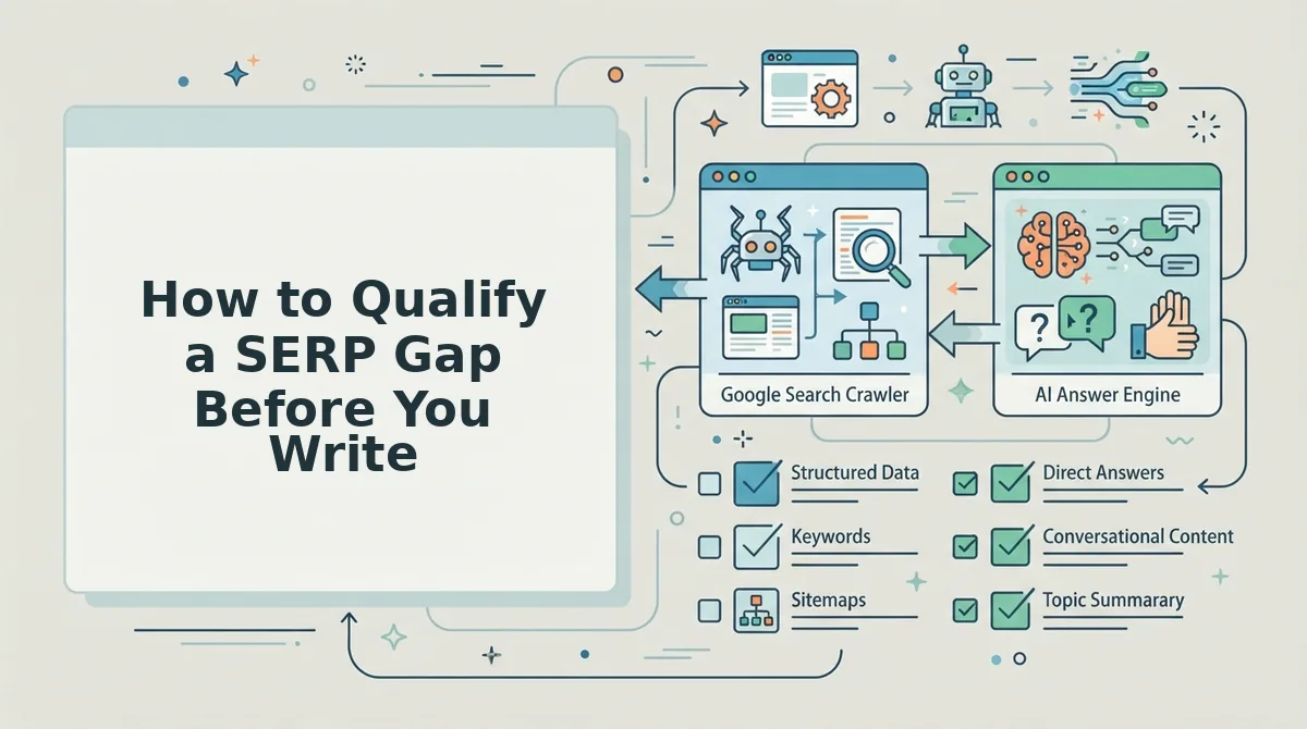 How to Qualify a SERP Gap Before You Write
