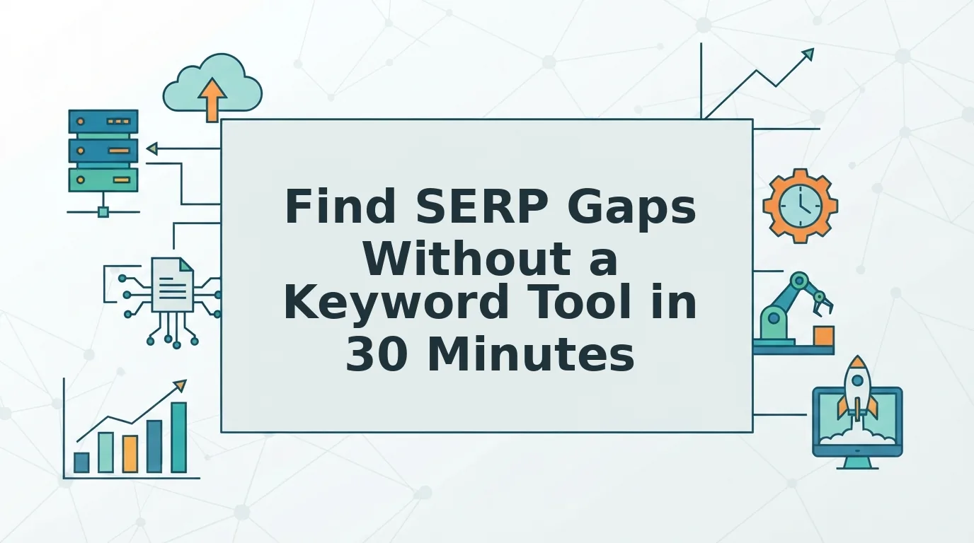 How to Find SERP Gaps Without a Keyword Tool