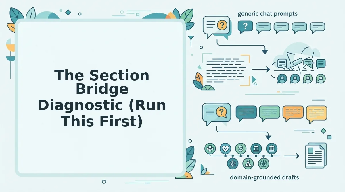 The Section Bridge Diagnostic (Run This First)
