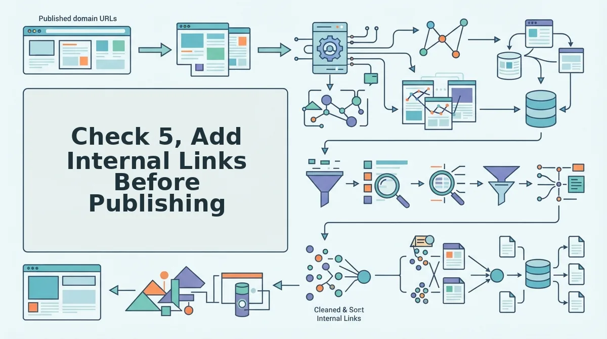 Check 5, Add Internal Links Before Publishing
