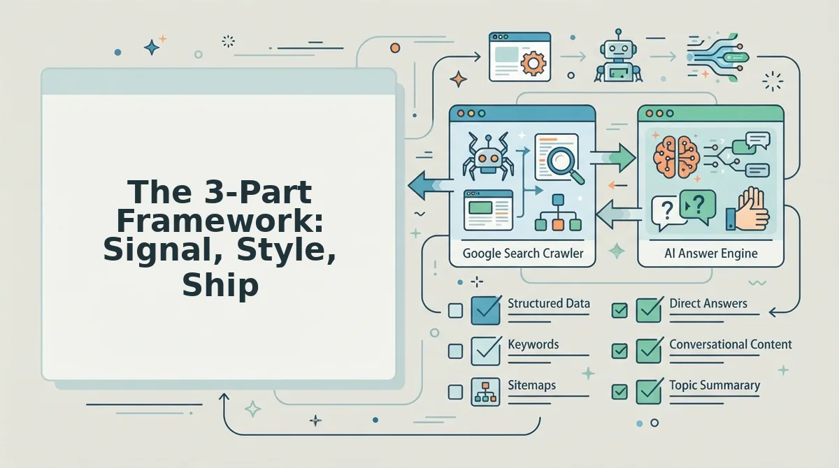 The 3-Part Framework: Signal, Style, Ship