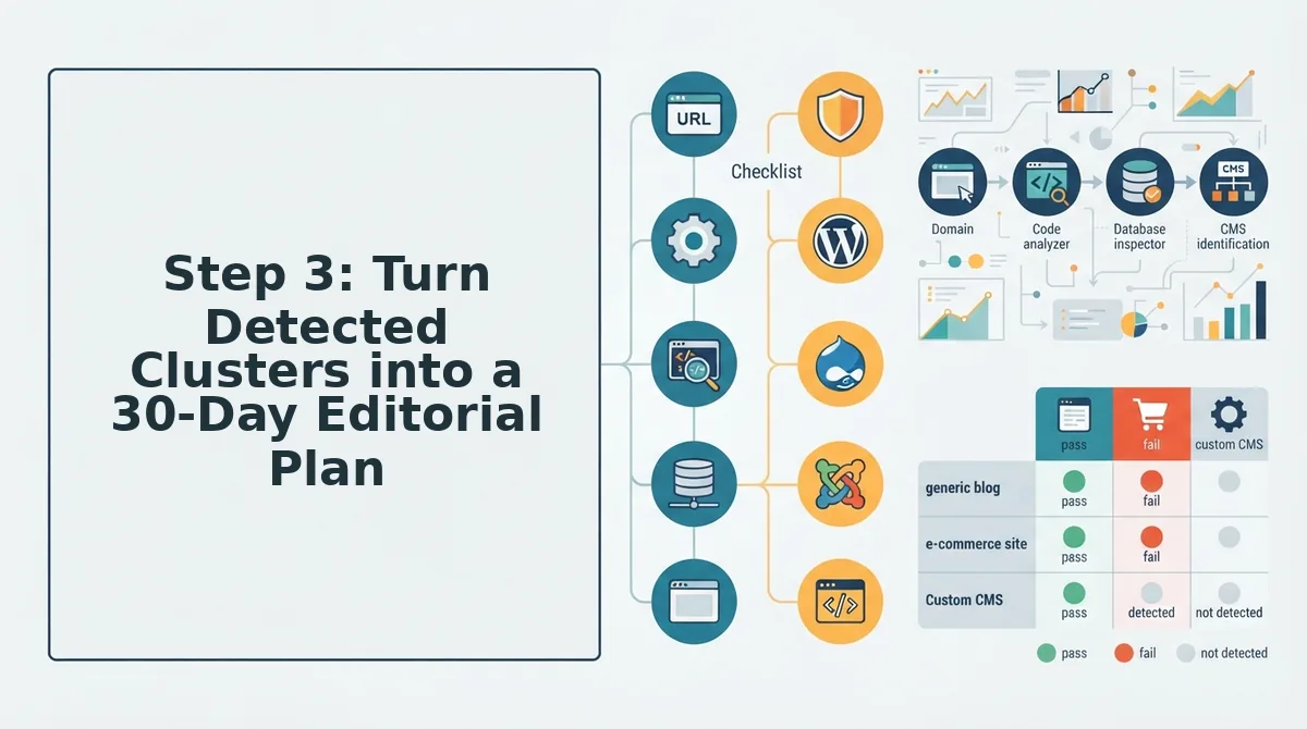 Step 3: Turn Detected Clusters into a 30-Day Editorial Plan