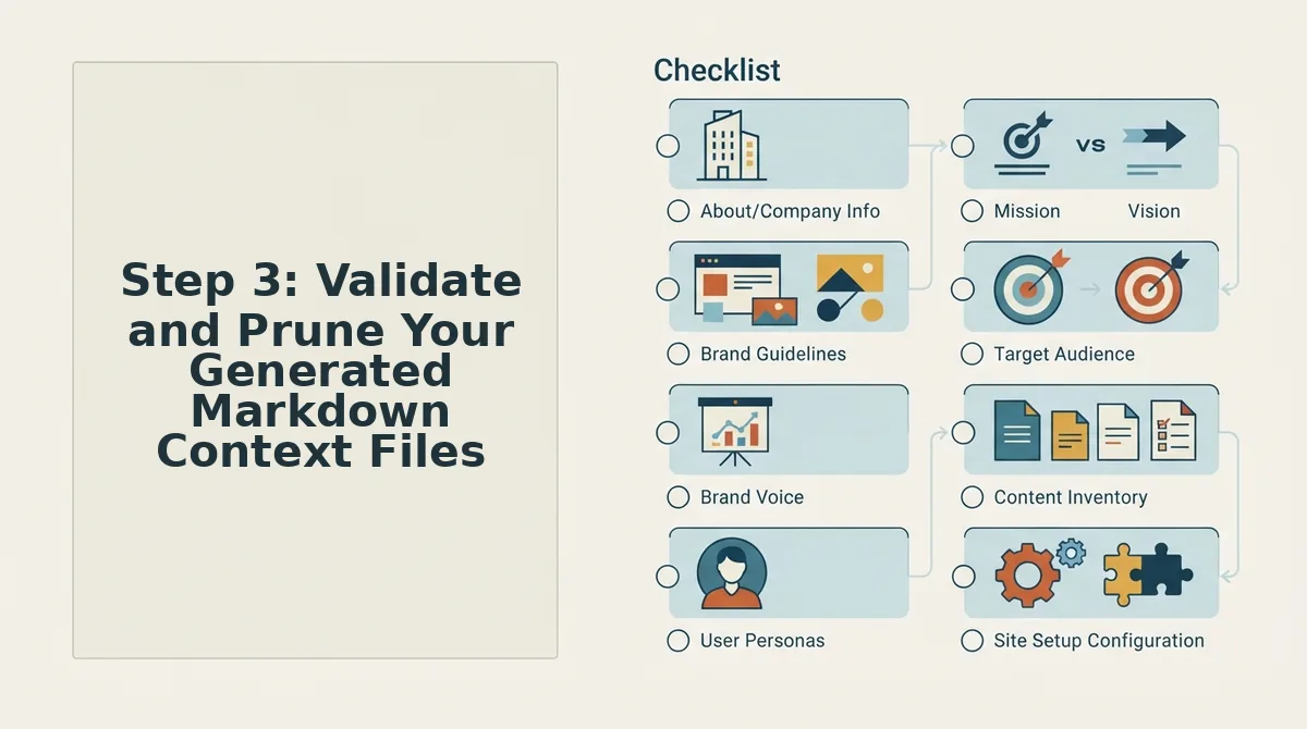 Step 3: Validate and Prune Your Generated Markdown Context Files
