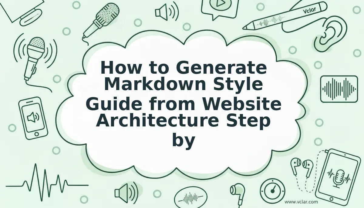 How to Generate Markdown Style Guide from Website Architecture Step by Step