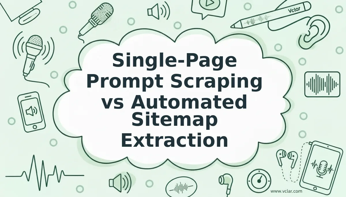 Single-Page Prompt Scraping vs Automated Sitemap Extraction