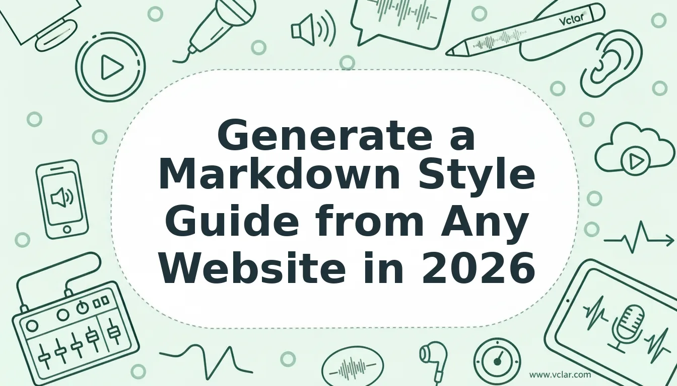 Generate Markdown Style Guide from Website Pages Easily