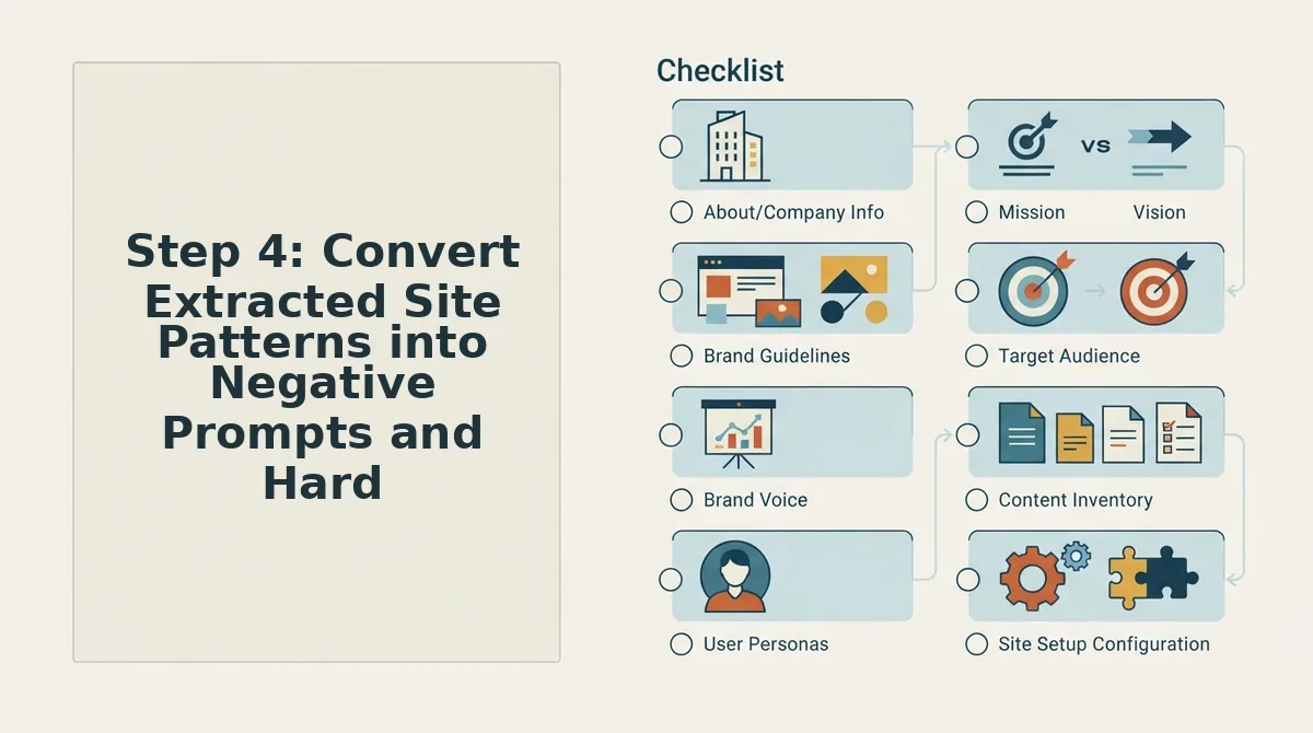 Step 4: Convert Extracted Site Patterns into Negative Prompts and Hard Constraints