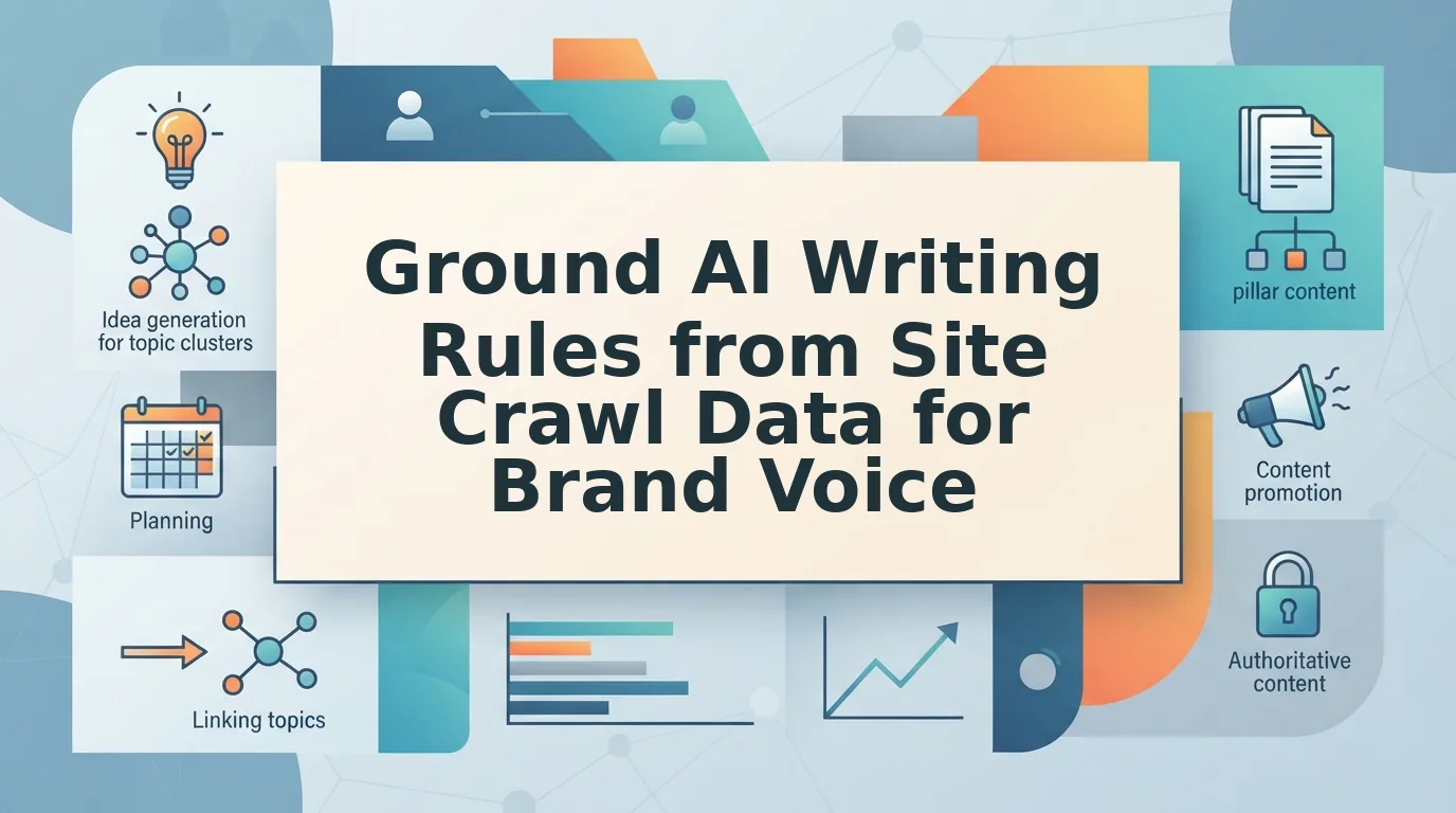 How to ground AI writing rules from site crawl data