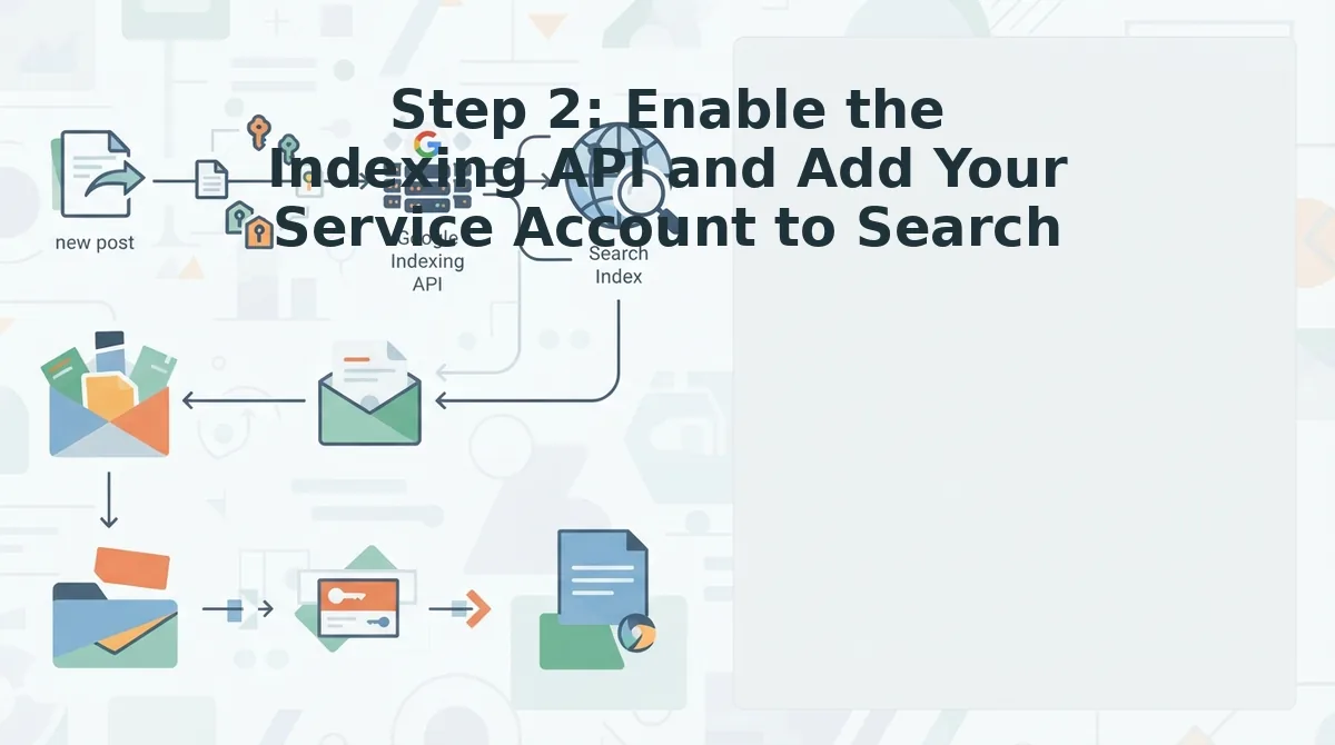 Step 2: Enable the Indexing API and Add Your Service Account to Search Console