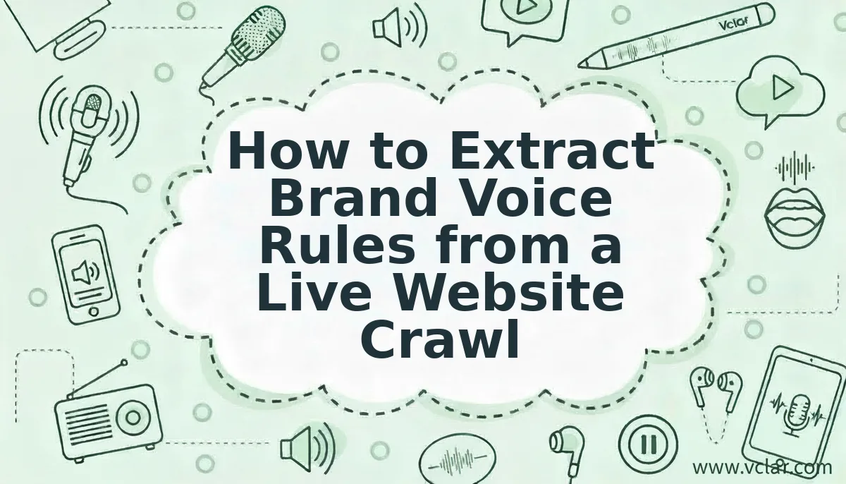 How to Extract Brand Voice Rules from a Live Website Crawl