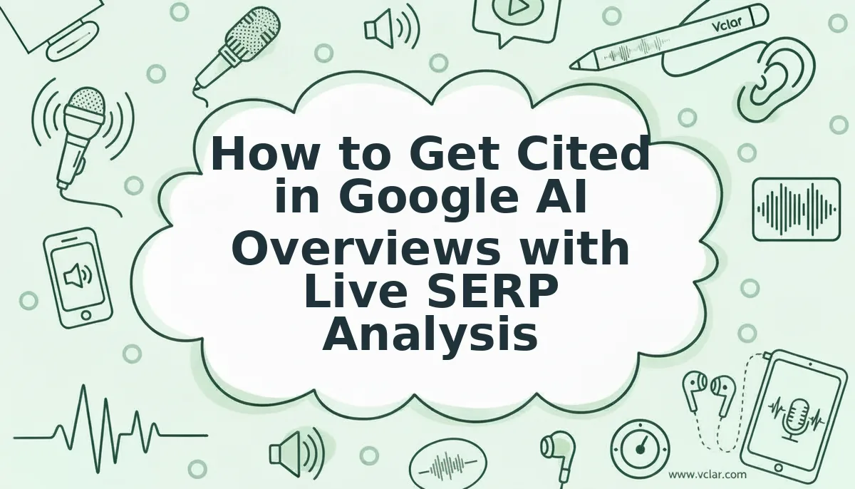 How to Get Cited in Google AI Overviews with Live SERP Analysis