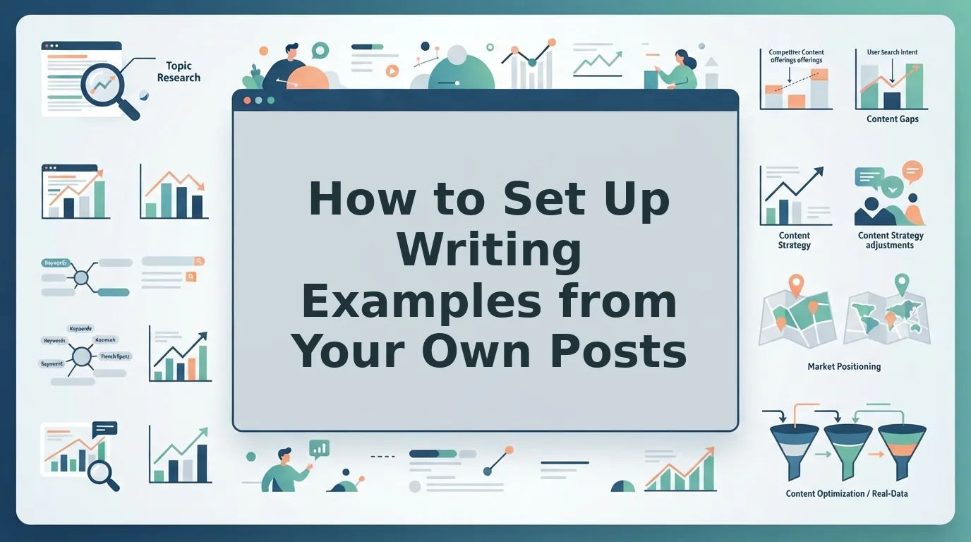 How to Set Up Writing Examples from Your Own Posts