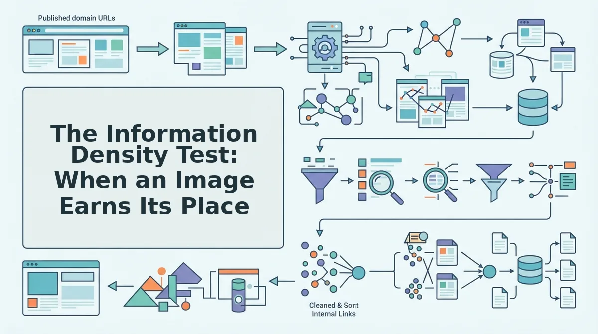 The Information Density Test: When an Image Earns Its Place
