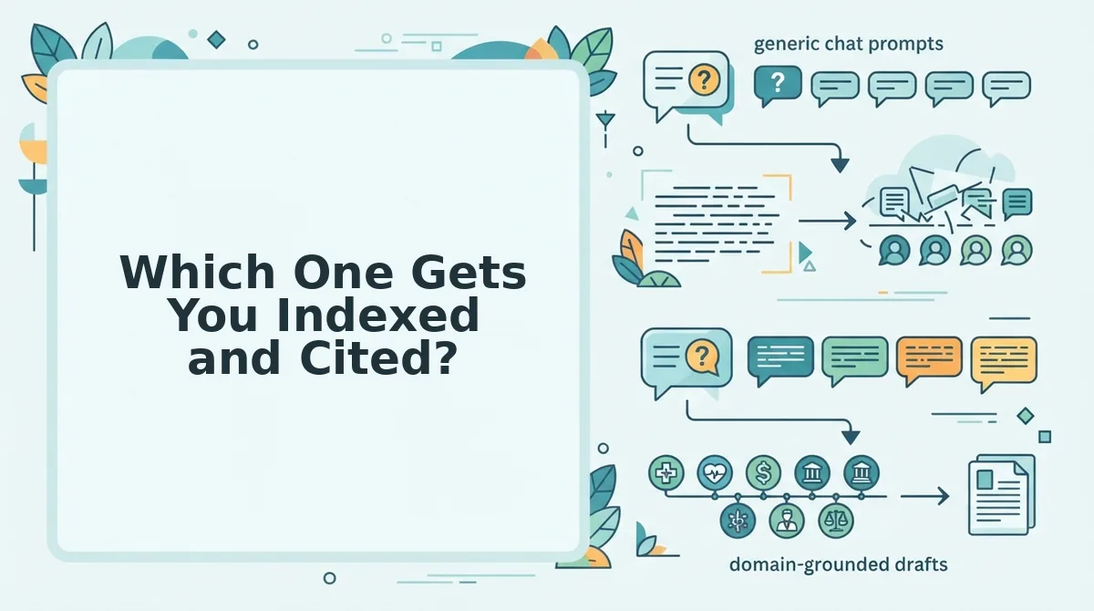 Which One Gets You Indexed and Cited?