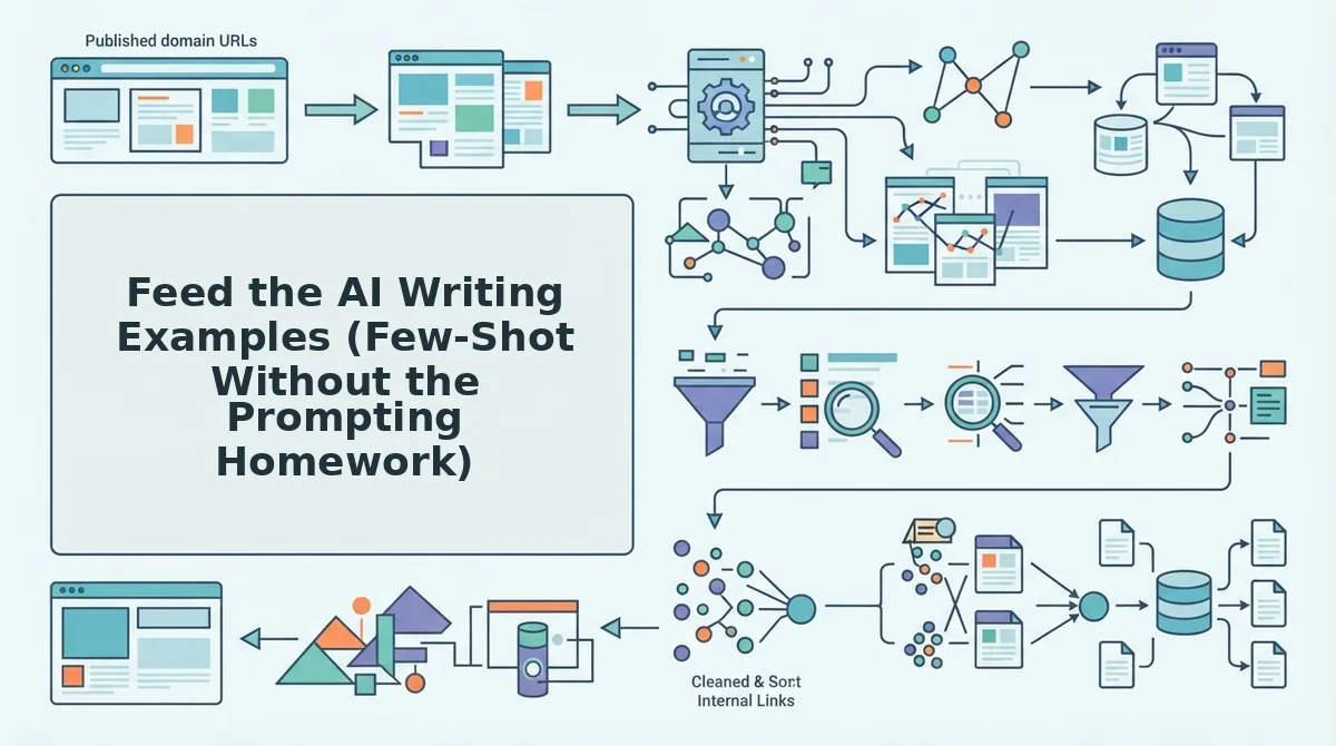 Feed the AI Writing Examples (Few-Shot Without the Prompting Homework)